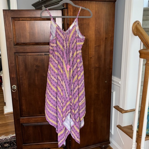 NWT Jessica Simpson Tulip Lace Up Asymmetrical Dress Swim Coverup - Picture 7 of 9